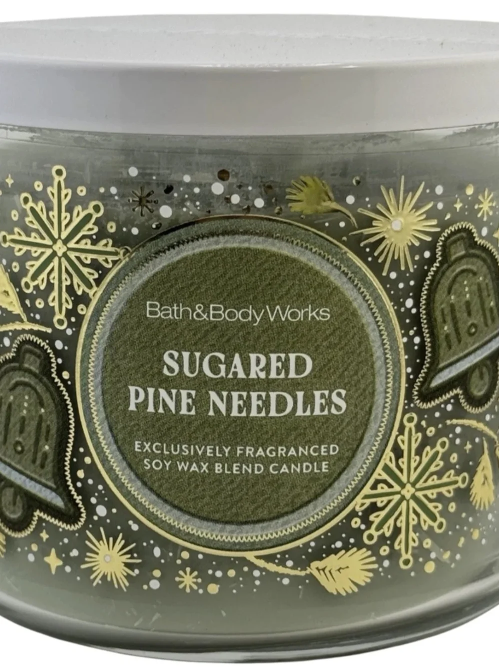 2 Bath & Body Works Sugared Pine Needles Large 3 Wick Scented Candle 14.5 oz New